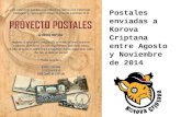 Proyecto Postales. Korova Criptana. Agosto-Noviembre 2014