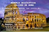 Memoria descriptiva roma