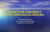 Manejo de liquidos y electrolitos en trauma