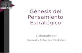 3 Genesis pensamiento estratégico. Gonzalo Arbeláez O.