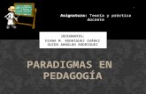 Paradigmas en pedagogia - Universidad Fermin Toro