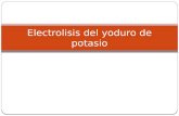 Electrolisis del yoduro de potasio