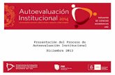 Presentación del Proceso de Autoevaluación Institucional 2014 - Facultad de Ciencias Económicas de la Universidad Nacional de Córdoba
