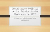 Constitucion politica de los estados unidos mexicanos de 1917