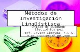 Métodos de Investigación Lingüístsca