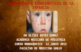 Enfermedades exantematicas en la infancia- ULISES REYES GOMEZ