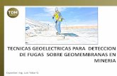 Analisis Geoelectrico Deteccion  de Fugas Geomembrana (Ing. Luis Tobar)
