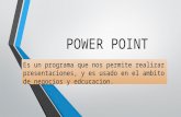 power point presentation.