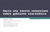 Hacia una teoría venezolana sobre gobierno electrónico