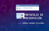 Portafolio de presentación Veronica Sansabas  Villalpando