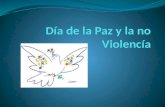 Día de la paz y la no violencia