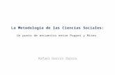 Rafael García Iborra - La metodología de las ciencias sociales: entre Popper y Mises