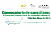Propuestas para Expositores Congreso Informatica Forense Cuzco