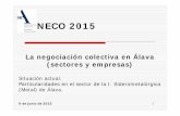 Negociación Colectiva en Alava. Junio 2015