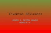 Inventos mexicanos