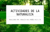 Actividades de la naturaleza