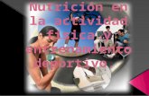 Nutrición en la actividad física y entrenamiento deportivo.