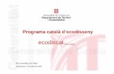 El Programa català d'ecodisseny: Ecodiscat 2012-2015