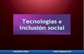 Tecnologías e inclusión social.