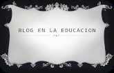 Blog en la educacion