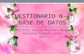 Cuestionario N-4: Bases de Datos