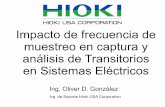 Impacto de frecuencia de muestreo en captura y análisis de transitorios en sistemas eléctricos presentación hioki usa mexico