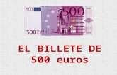 El valor del billete de 500 euros !