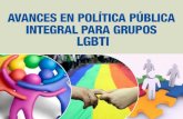 EC 430 Tema: Avances en Plítica Integral para grupos LGBTI