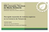 "Recogida separada de materia orgánica en la Comarca de Pamplona". Carmen Lainez, MCP