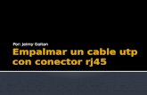 Empalmar un cable utp con conector rj45