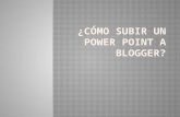 Cómo subir un power point a blogger