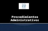Procedimientos administrativos