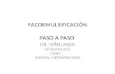 Facoemulsificación paso a paso DR IVAN UNDA