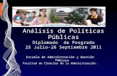 Analisis politicas julio septiembre 2011