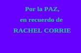 Dedicado a Rachel Corrie