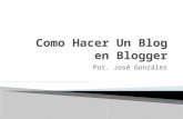 Como hacer un blog en blogger