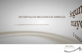Intervalos Melódicos Simples. Ejemplos en canciones y obras instrumentales.
