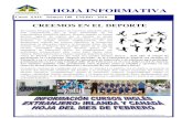 Hoja informativa de enero Colegio Pinosierra