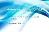 María alejandra argudo ortega, ingeniería civil, 08 de noviembre, avances tecnológicos en nuestra carrera