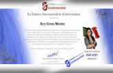 Dory Gómez Méndez - Miembro de la Cámara Internacional de Conferencistas