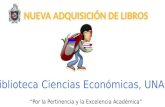 Nueva adquisicion de Libros disponibles en Biblioteca Ciencias Económicas, UNAN-León