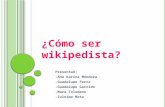 Cómo ser wikipedista