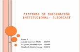 Sistemas institucional - slidecast