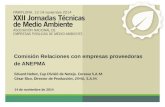 Grupo de Trabajo "Relaciones con Proveedores empresas asociadas a ANEPMA". César Rico, LYMA y Eduard Nebot, Coressa