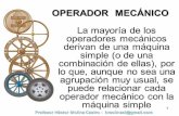 Operadores mecanicos y mecanismos
