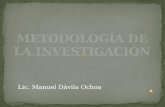 Metodología de la investigación presentación noviembre-diciembre2011