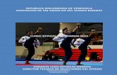 Curso estadal de poomsae Barinas Venezuela