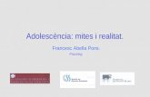 Adolescència:  mite i realitat