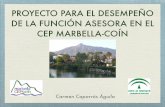 Presentación Proyecto Función asesora CEP Marbella-Coín 2014