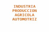Industria produccion agricola automotriz